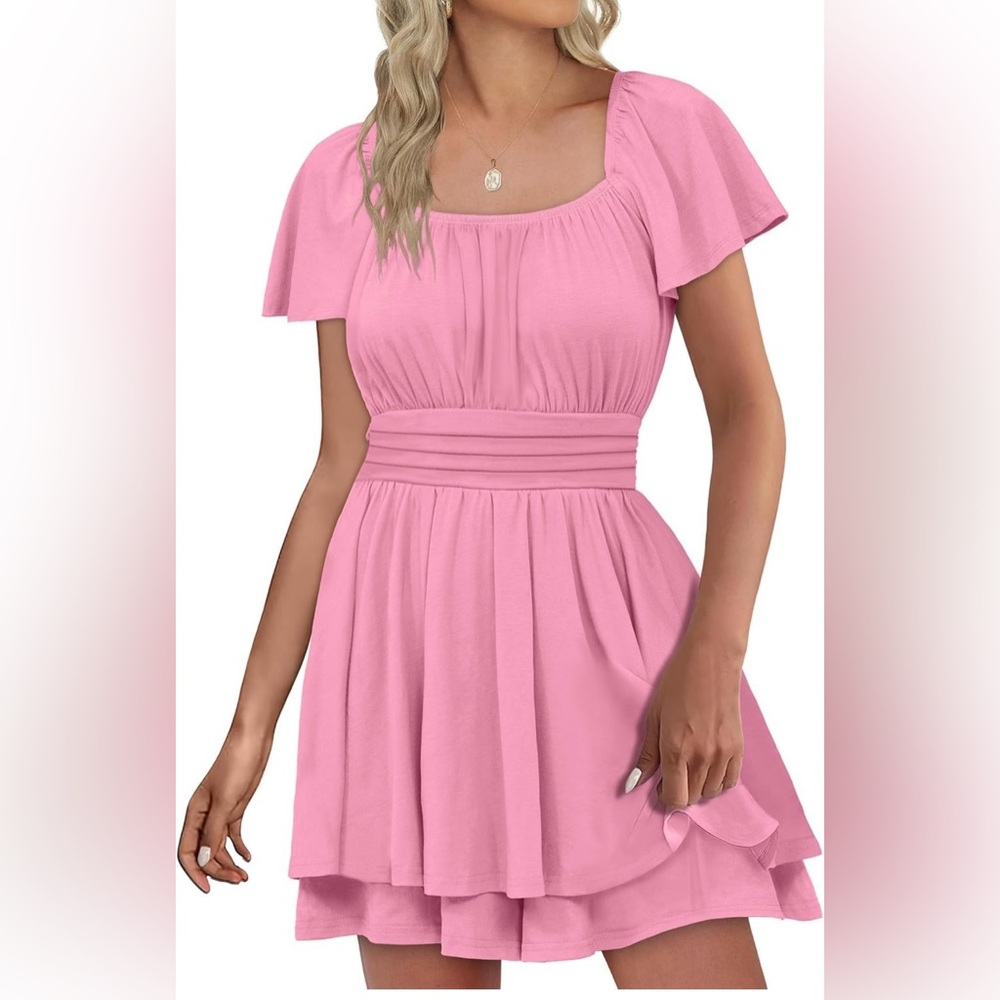 Tiered Romper Dress